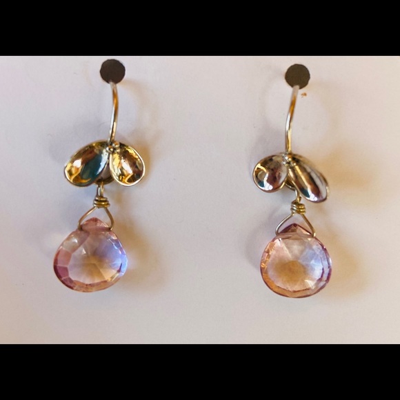 Jewelry - Silver & Purple Earrings